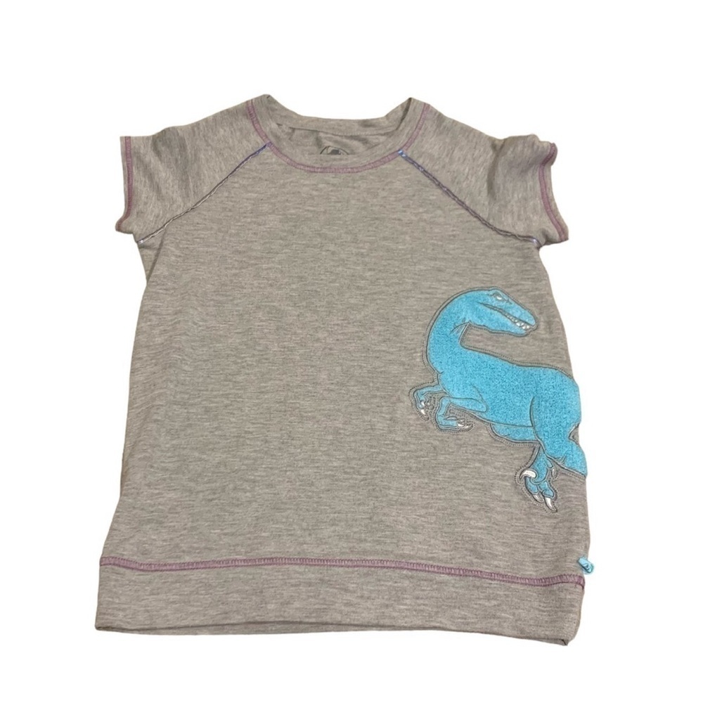 Jurassic Park Gray Dinosaur Short Sleeve T shirt large 10-12